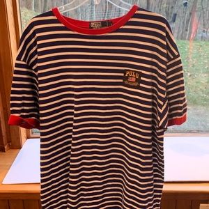 Used Ralph Lauren Polo Stripped Tee Shirt Men’s L